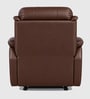 Quenie Leatherette  Motorised 1 Seater Recliner in Brown Color