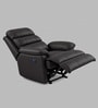 Quenie Leatherette Motorised 1 Seater Recliner  in Black Color