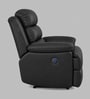 Quenie Leatherette Motorised 1 Seater Recliner  in Black Color