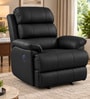 Quenie Leatherette Motorised 1 Seater Recliner  in Black Color