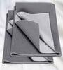 2 Pcs Quick Dry and Waterproof Grey Cotton Bed Protector Pack of 2