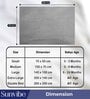 2 Pcs Quick Dry and Waterproof Grey Cotton Bed Protector