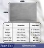 Quick Dry and Waterproof Grey Cotton Baby Bed Protector (Small)