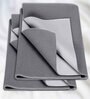 2 Pcs Quick Dry and Waterproof Grey Cotton Bed Protector