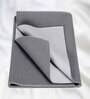 Quick Dry and Waterproof Grey Cotton Baby Bed Protector (Small)