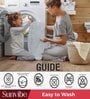 Quick Dry and Waterproof Maroon Cotton Bed Protector Pack of 2