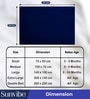 Quick Dry and Waterproof Navy Blue Cotton 20x28 Inch Bed Protector (Small)
