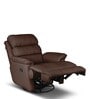 Quies Leatherette Manual 1 Seater Recliner In Brown Colour