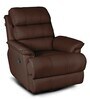 Quies Leatherette Manual 1 Seater Recliner In Brown Colour