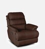 Quies Leatherette Manual 1 Seater Recliner In Brown Colour