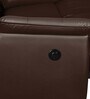 Quies Leatherette Motorized 3 Seater Recliner In Brown Colour