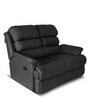 Quies Leatherette Manual 2 Seater Recliner In Black Colour