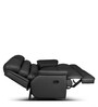 Quies Leatherette Manual 2 Seater Recliner In Black Colour