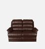 Quies Leatherette Manual 2 Seater Recliner In Brown Colour