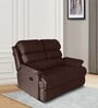 Quies Leatherette Manual 2 Seater Recliner In Brown Colour