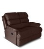 Quies Leatherette Manual 2 Seater Recliner In Brown Colour