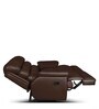 Quies Leatherette Manual 2 Seater Recliner In Brown Colour