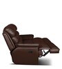 Quies Leatherette Manual 2 Seater Recliner In Brown Colour