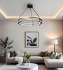 Quill Modern LED Ceiling Chandelier, Curved CShape Gold Design, Smart Hanging Light with Alexa Google Control, 3 Color Modes Adjustable Ceiling Light for Living Room Bedroom Dining Hall
