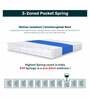 Quilted 3 Zoned Pocket Spring Mattress 8 inches King Size Foldable Mattress