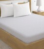 Quilted (78x72) Cotton  King Size Mattress Protector in Grey Colour