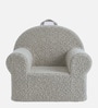 Quilted Corduroy Kids Lounge Chair In Elliot Cream Colour