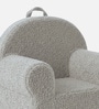 Quilted Corduroy Kids Lounge Chair In Elliot Cream Colour