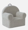 Quilted Corduroy Kids Lounge Chair In Elliot Cream Colour