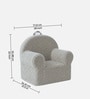 Quilted Corduroy Kids Lounge Chair In Elliot Cream Colour