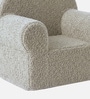 Quilted Corduroy Kids Lounge Chair In Grey Colour