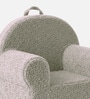 Quilted Corduroy Kids Lounge Chair In Grey Colour