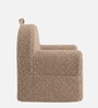 Quilted Corduroy Kids Lounge Chair In Brown Colour