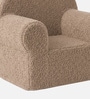 Quilted Corduroy Kids Lounge Chair In Brown Colour