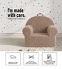 Quilted Corduroy Kids Lounge Chair In Brown Colour
