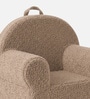 Quilted Corduroy Kids Lounge Chair In Brown Colour