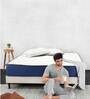Quilted EPE Foam 6 inch Memory Foam Single Mattress in Blue & White Colour