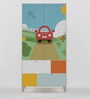 Quirk Car Kids 2 Door Wardrobe in Multi Finish