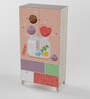 Quirk Kids 2 Door Wardrobe in Pink Multi Finish