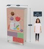 Quirk Kids 2 Door Wardrobe in Pink Multi Finish