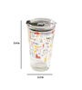 Quirky 400ml Glass Sipper