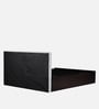 Qunitino Queen Size Bed In Walnut Finish With Box Storage