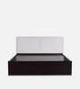 Qunitino Queen Size Bed In Walnut Finish With Box Storage