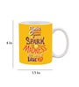 Quoted 250ml Yellow Ceramic Coffee Mug