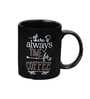 Quoted 320ml Black & White Ceramic (Set of 2) Coffee Mug