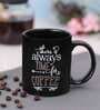 Quoted 320ml Black & White Ceramic (Set of 2) Coffee Mug