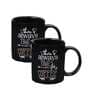 Quoted 320ml Black & White Ceramic (Set of 2) Coffee Mug