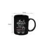 Quoted 320ml Black & White Ceramic (Set of 2) Coffee Mug