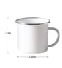 Quotes Enamel Printed White 350ml Stainless Steel Coffee Mug