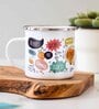 Quotes Enamel Printed White 350ml Stainless Steel Coffee Mug