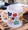Quotes Frosted White 350ml Glass Coffee Mug